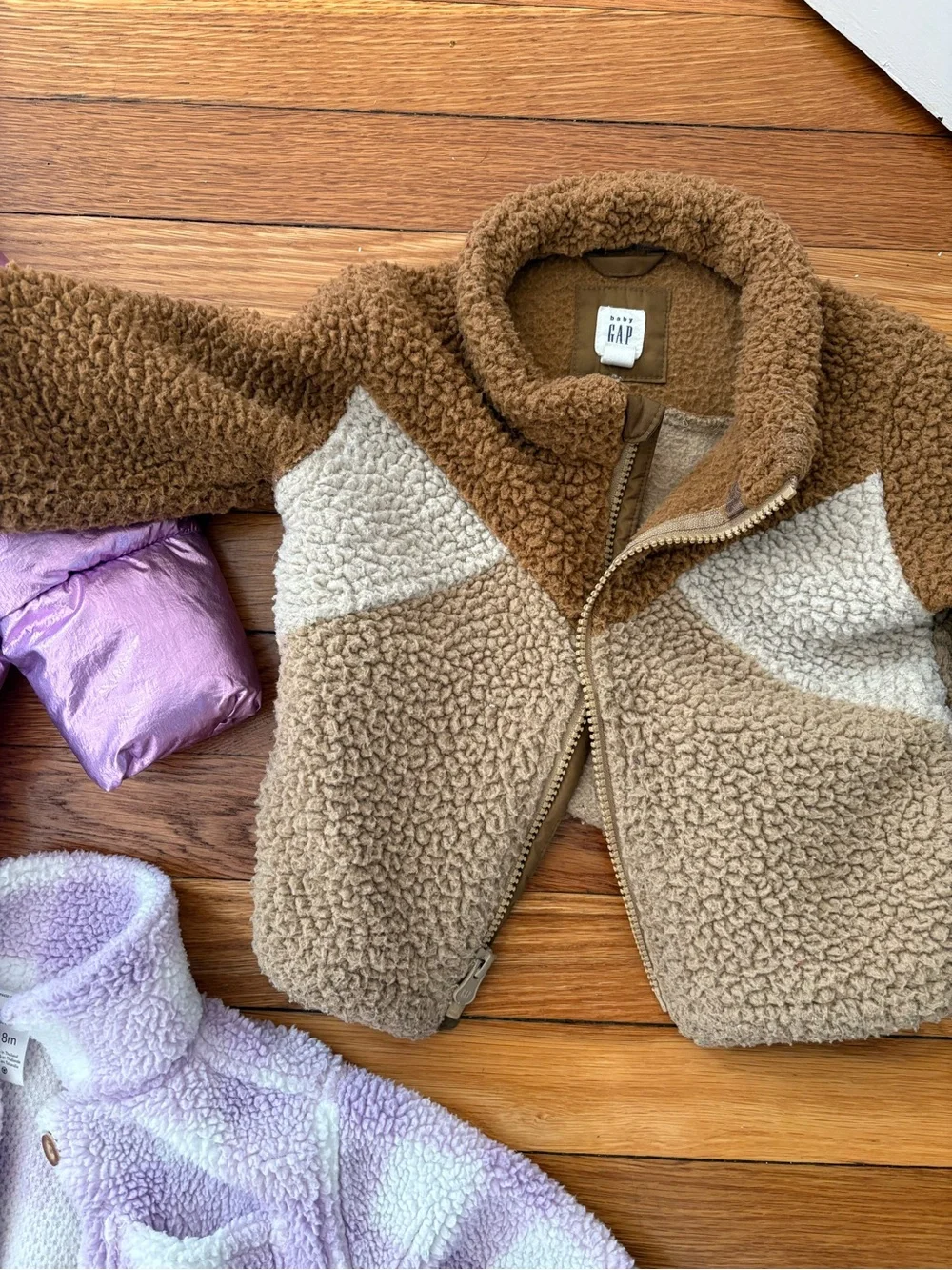 GAP Bundle Jackets Winter Puffer Fleece Teddy